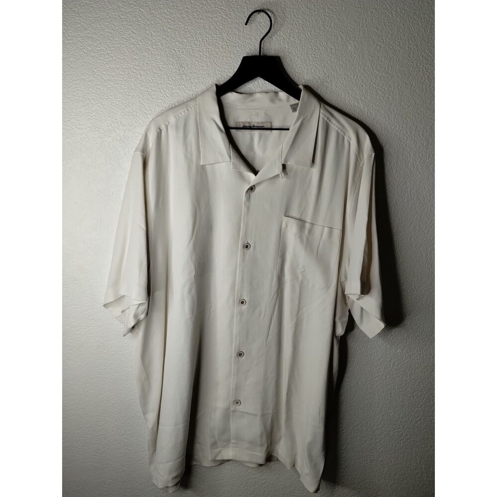 Tommy Bahama Embroidered Silk Shirt XXL